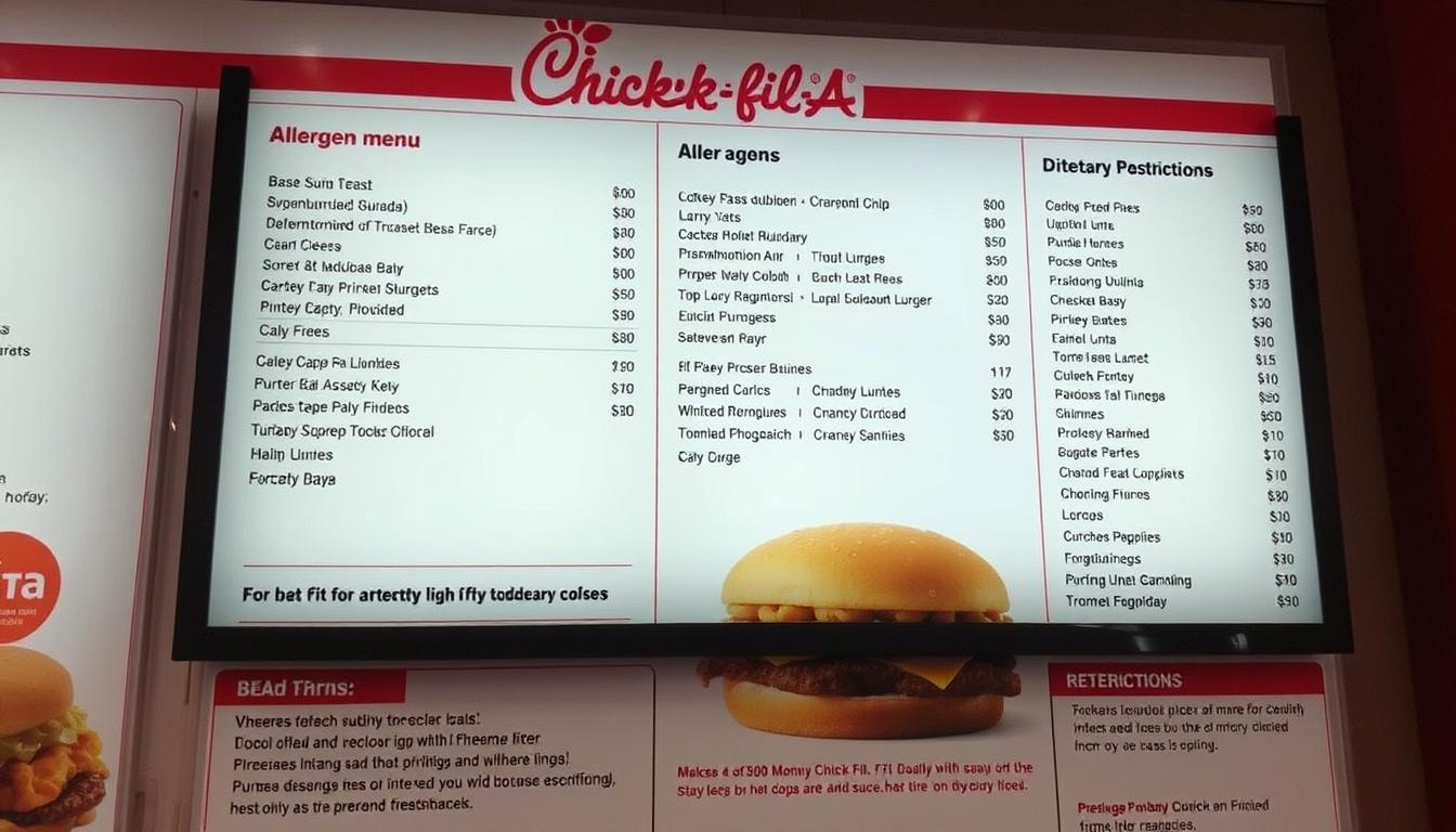 chick fil a allergen menu