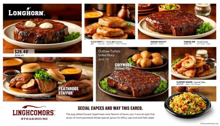 Longhorn Steakhouse Menu: Mouthwatering Dishes & Photos