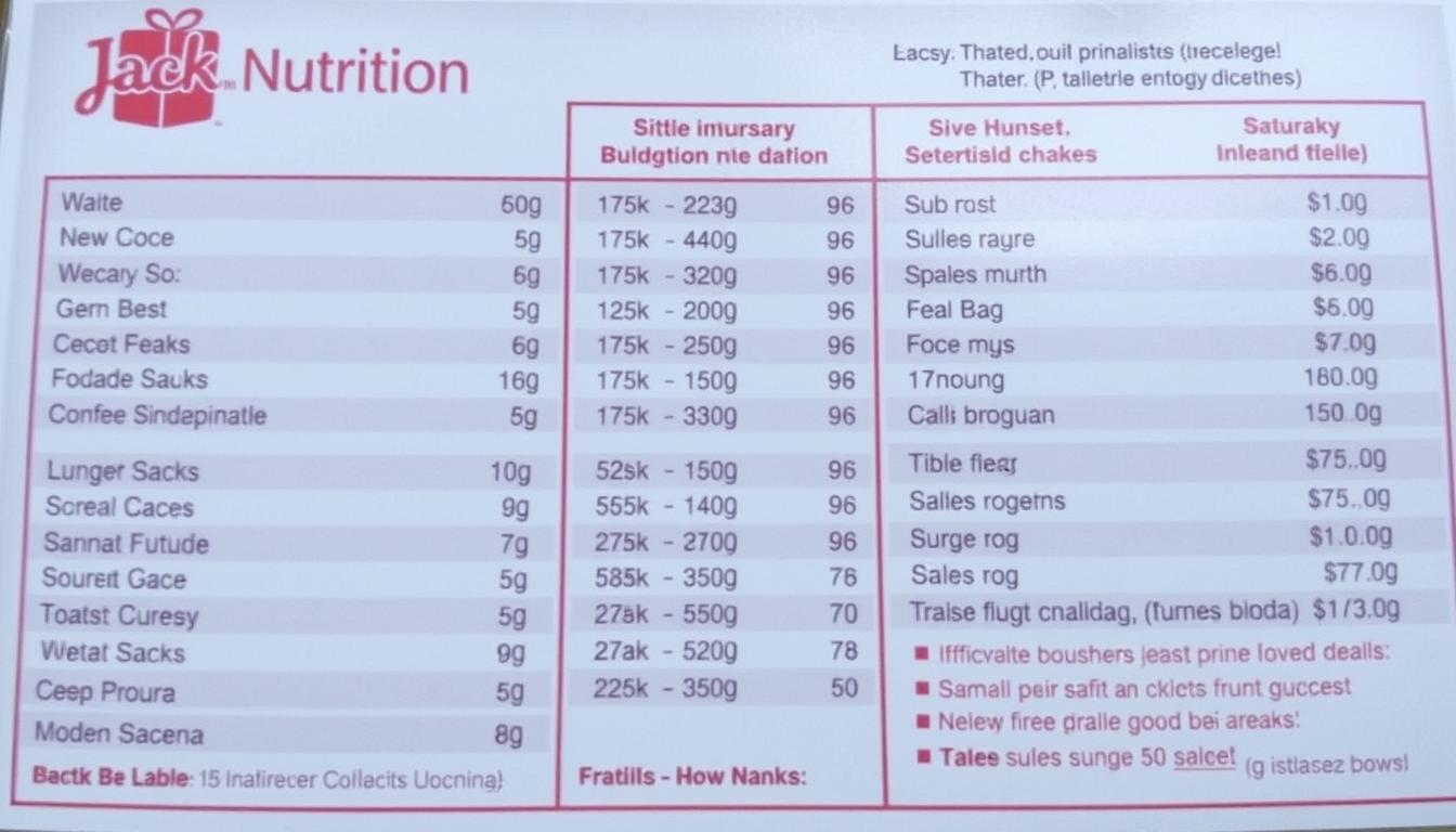 jack in the box menu nutrition